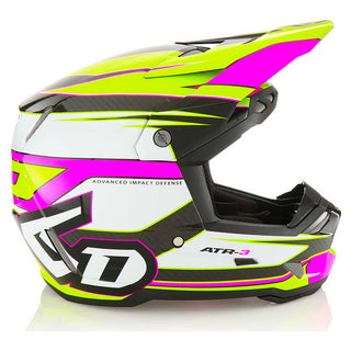 6D ATR-3 Hyper MX Full Face Helmet - Gloss Neon/ Pink/ Yellow