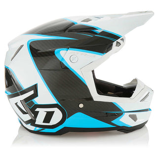 6D ATR-3 Wave MX Full Face Helmet - Gloass Cyan/White