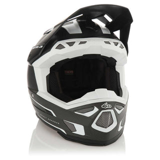 6D ATR-3 Nova MX Full Face Helmet - Matte White/Carbon