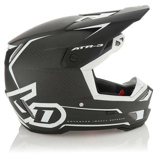 6D ATR-3 Nova MX Full Face Helmet - Matte White/Carbon