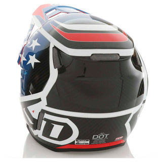 6D ATR-3 Patriot Full Face Helmet - Gloss Red/ White/ Blue