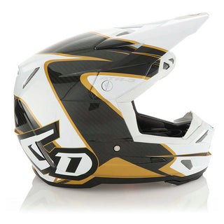 6D ATR-3 Wave Full Face Youth Helmet - Gloss White/ Gold