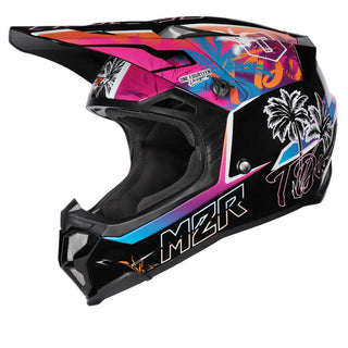 M2R X4 EVO TDUB Pacific PC-10 Helmet - Blue/Pink