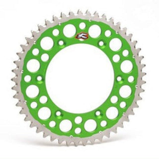 Renthal Twinring Grooved Rear Sprocket 50T 520 Pitch - Green (1120-520)