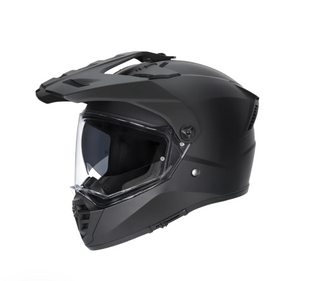 M2R Patrol Adventure Helmet - Matt Black - MotoHeaven