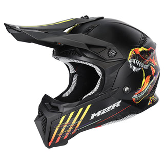 M2R X2.1 T-Rex PC-1F Youth Helmet - Red