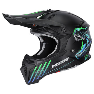 M2R X2.1 T-Rex PC-2F Youth Helmet - Blue