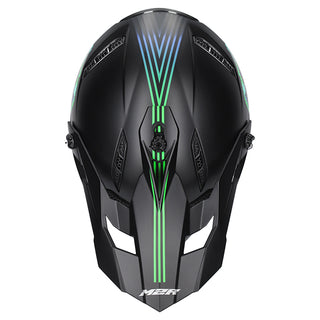 M2R X2.1 T-Rex PC-2F Youth Helmet - Blue