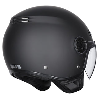 M2R Nimbus Lightweight ABS Helmet - Matt Black