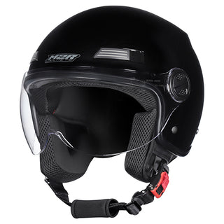 M2R Nimbus Lightweight ABS Helmet - Black