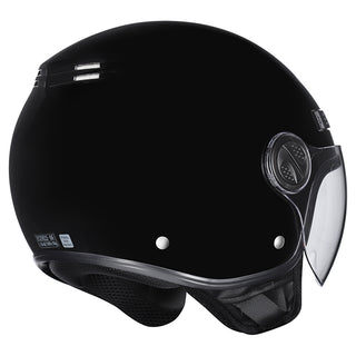 M2R Nimbus Lightweight ABS Helmet - Black