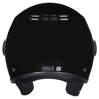M2R Nimbus Lightweight ABS Helmet - Black