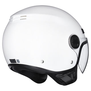 M2R Nimbus Lightweight ABS Helmet - White