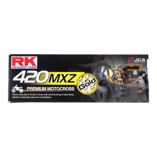 RK 420 MXZ 136L MX Race Chain Gold