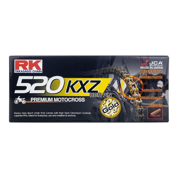 RK 520 KXZ x120L MX Chain Gold