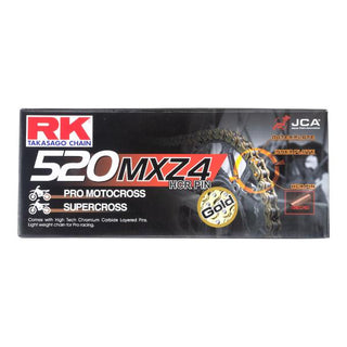 RK 520 MXZ5 120L MX Race Chain Gold