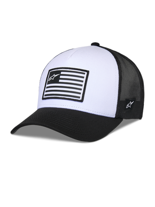 Alpinestars Flag Snapback Hat - White/Black