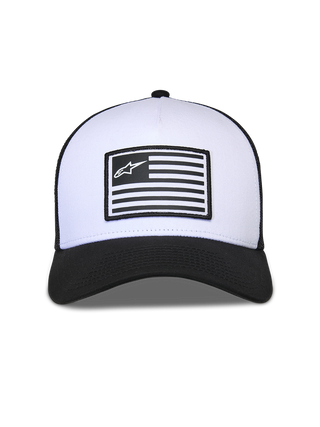 Alpinestars Flag Snapback Hat - White/Black