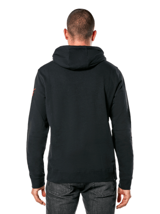 Alpinestars Linear Wordmark V3 Hoodie - Black/White/Red