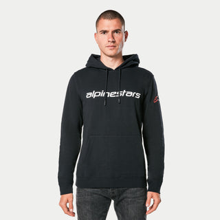 Alpinestars Linear Wordmark 2.0 Hoodie - Black White Red