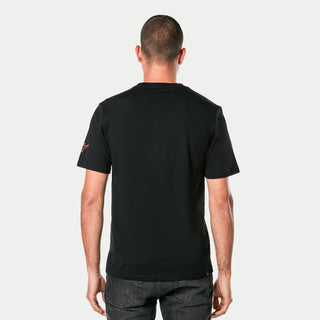 Alpinestars Linear Wordmark 2.0 CSF Tee - Black Grey Red