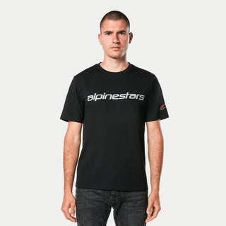Alpinestars Linear Wordmark 2.0 CSF Tee - Black Grey Red
