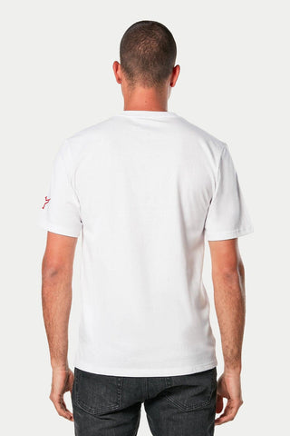 Alpinestars Linear Wordmark 2.0 Csf Tee - White-Red-Black