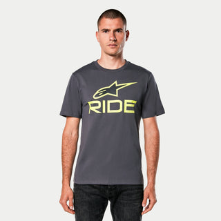 Alpinestars Ride 4.0 CSF Tee - Charcoal Lime Black