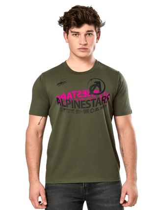 Alpinestars Semicircle Short Sleeve CSF Tee - Military Green