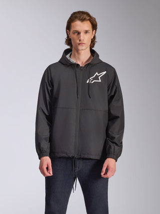 Alpinestars Speeder Chromium Windbreaker Jacket - Black/White