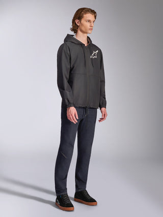 Alpinestars Speeder Chromium Windbreaker Jacket - Black/White