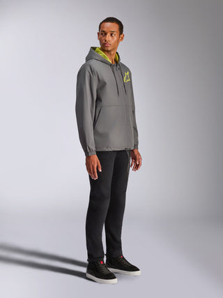 Alpinestars Speeder Chromium Windbreaker Jacket - Charcoal/High Vis Yellow