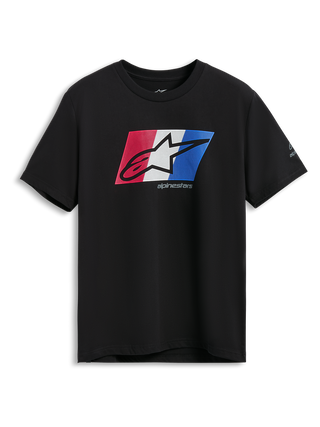 Alpinestars Global CSF Short Sleeve Tee - Black/Red/White/Blue