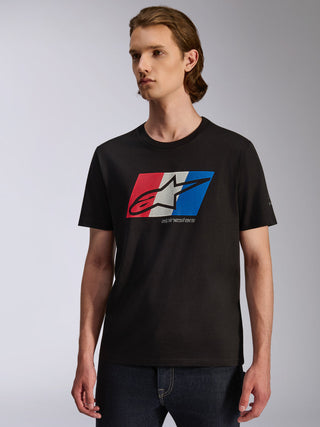Alpinestars Global CSF Short Sleeve Tee - Black/Red/White/Blue