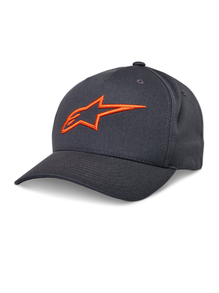 Alpinestars Ageless Snapback Hat - Charcoal/Orange