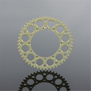 Renthal 123U52053G Ultralight Grooved 53T Rear Sprocket (520 Pitch) - Silver