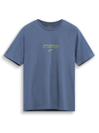 Alpinestars Bold Type Back Csf Ss Tee - Slate Blue