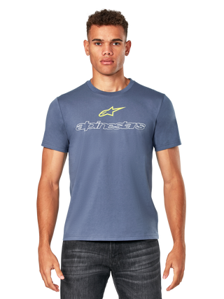 Alpinestars Linear Trace CSF Tee - Short Sleeve - Slate Blue