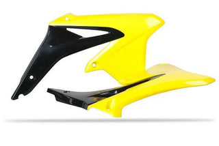 Polisport Radiator Scoops SUZ RMZ450 08-17 Black/Yellow