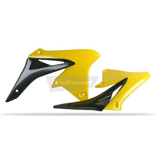 Polisport Radiator Scoops SUZ RMZ250 10-16 Yellow/Black