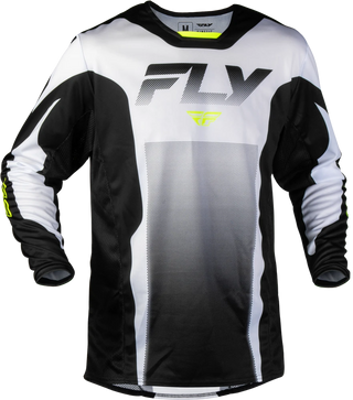 Fly Racing 2027 Kinetic MX Fade Jersey - Black / White / Hi-Vis