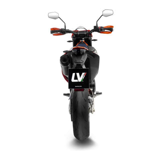 LeoVince LV One EVO Black Edition Slip-On Exhaust Stainless Steel For KTM 690 Enduro R 2025-2026