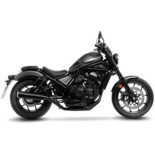 LeoVince Classic Racer Black Stainless Slip-On Exhaust Honda CMX1100 Rebel 2021+