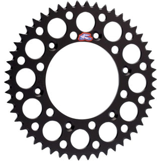 Renthal MX Ultralight Grooved Rear Sprocket 49T 520 Pitch - Black (150U-520)