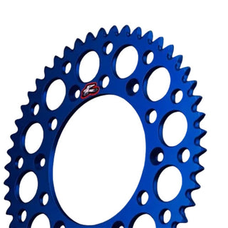 Renthal MX Ultralight Grooved Rear Sprocket 50T 520 Pitch - Blue (150U-520)
