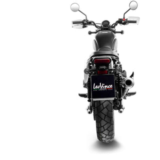 LeoVince Classic Racer Black Stainless Slip-On Exhaust Honda CL500 / SCL500 2023+