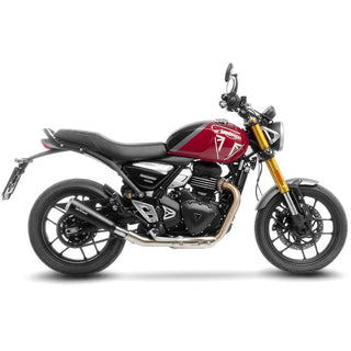 LeoVince GP One Black Stainless Slip-On Exhaust Triumph Speed 400 & Scrambler 400 X