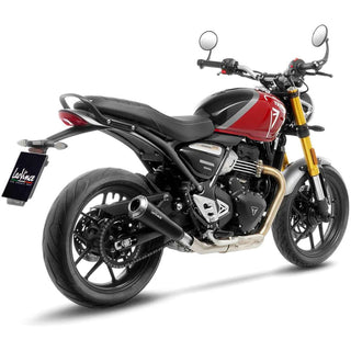 LeoVince GP One Black Stainless Slip-On Exhaust Triumph Speed 400 & Scrambler 400 X