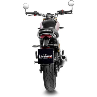 LeoVince GP One Black Stainless Slip-On Exhaust Triumph Speed 400 & Scrambler 400 X