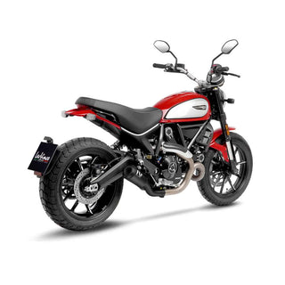 LeoVince LV-10 Full Black Slip-On Exhaust Ducati Scrambler 800 Icon & Dark 2021+